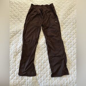 LULULEMON DANCE STUDIO PANTS 
BROWN 
SIZE 10